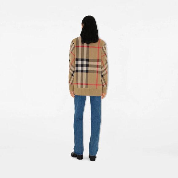 Burberry Vintage Check V-neck cardigan - Picture 3 of 12